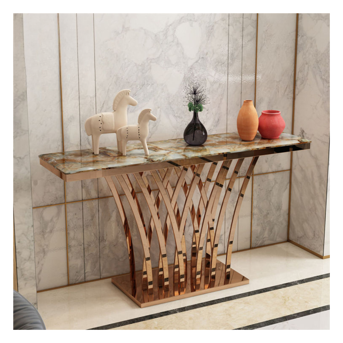 Willow Cascade Console Side Table